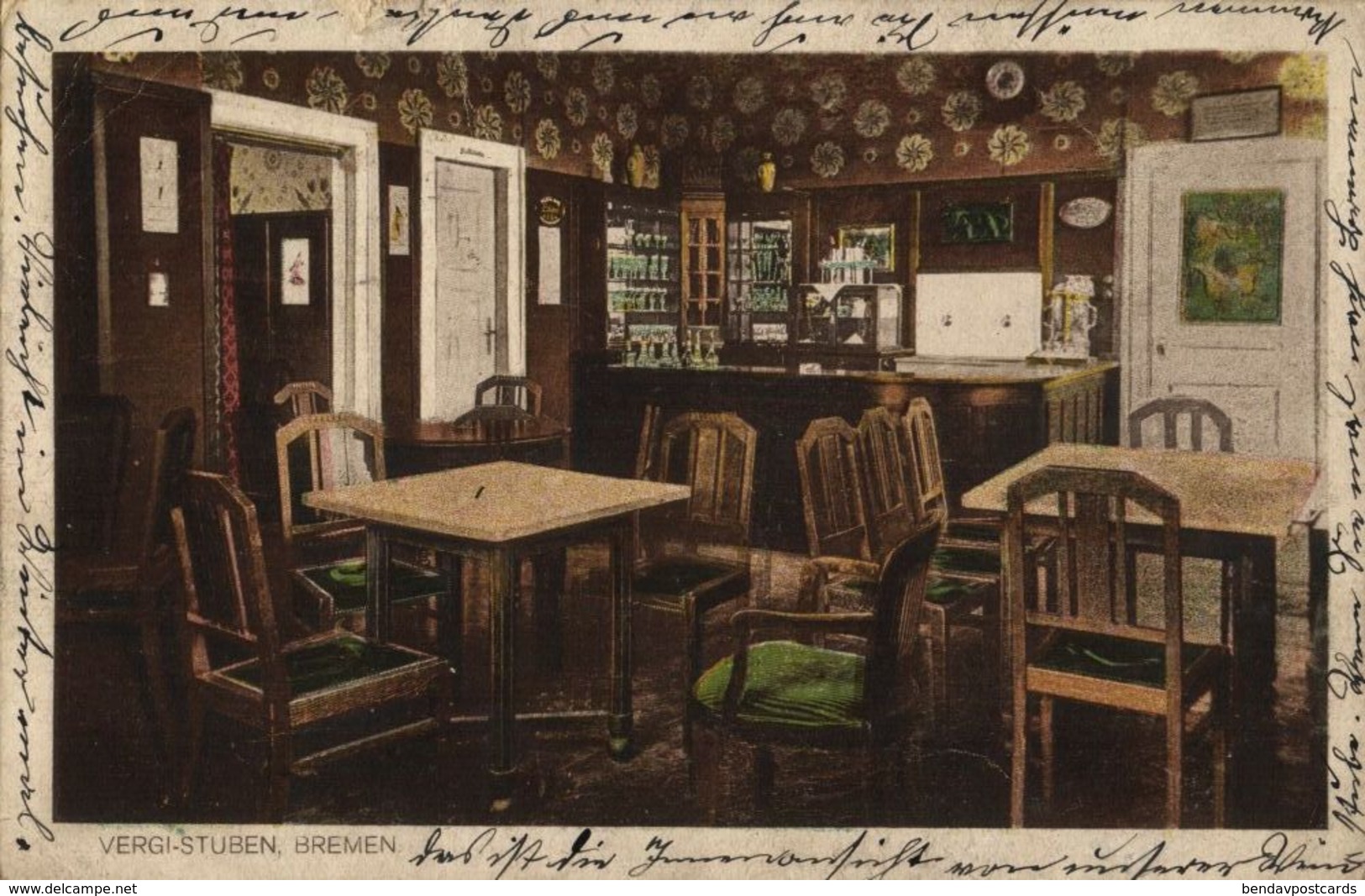 BREMEN, Café "Vergi" A.-G. Likörstube (1923) AK - Bremen