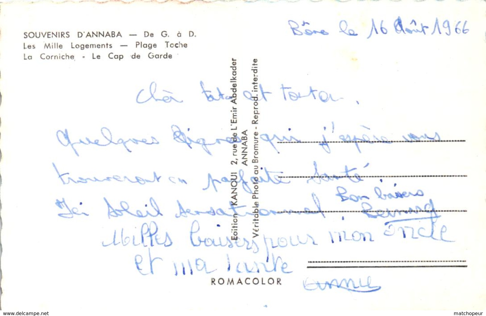 ALGERIE - SOUVENIRS D'ANNABA - Annaba (Bône)