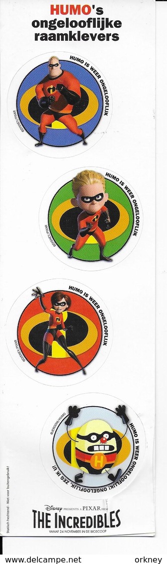 Stickers  1 Stuks The Incredibles - Autres & Non Classés