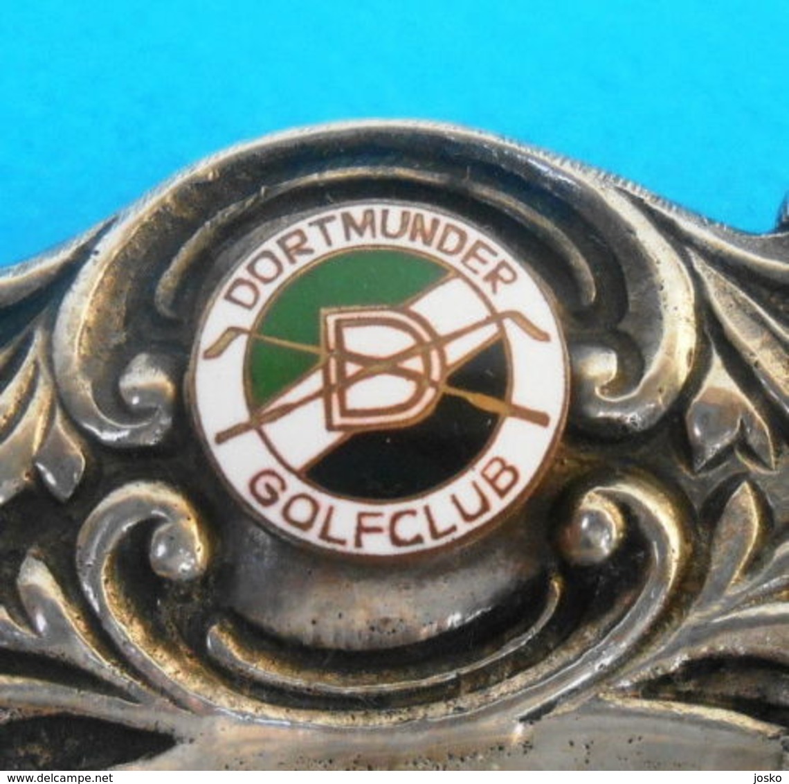 DORTMUNDER GOLFCLUB ( Dortmund - Germany ) ... STERLING SILVER Vintage Golf Trophy ( 1968. ) For 1st Place * Deutschland - Habillement, Souvenirs & Autres
