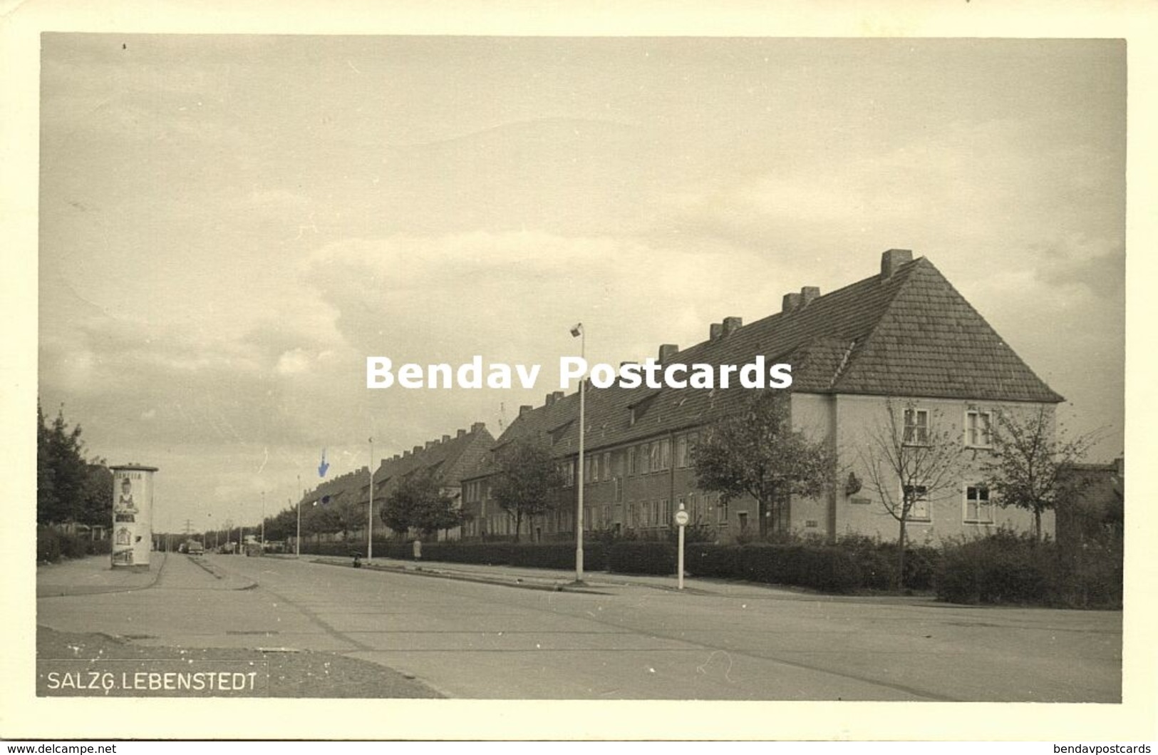 LEBENSTEDT, Salzgitter, Strasse Mit Häuser (1954) AK - Salzgitter
