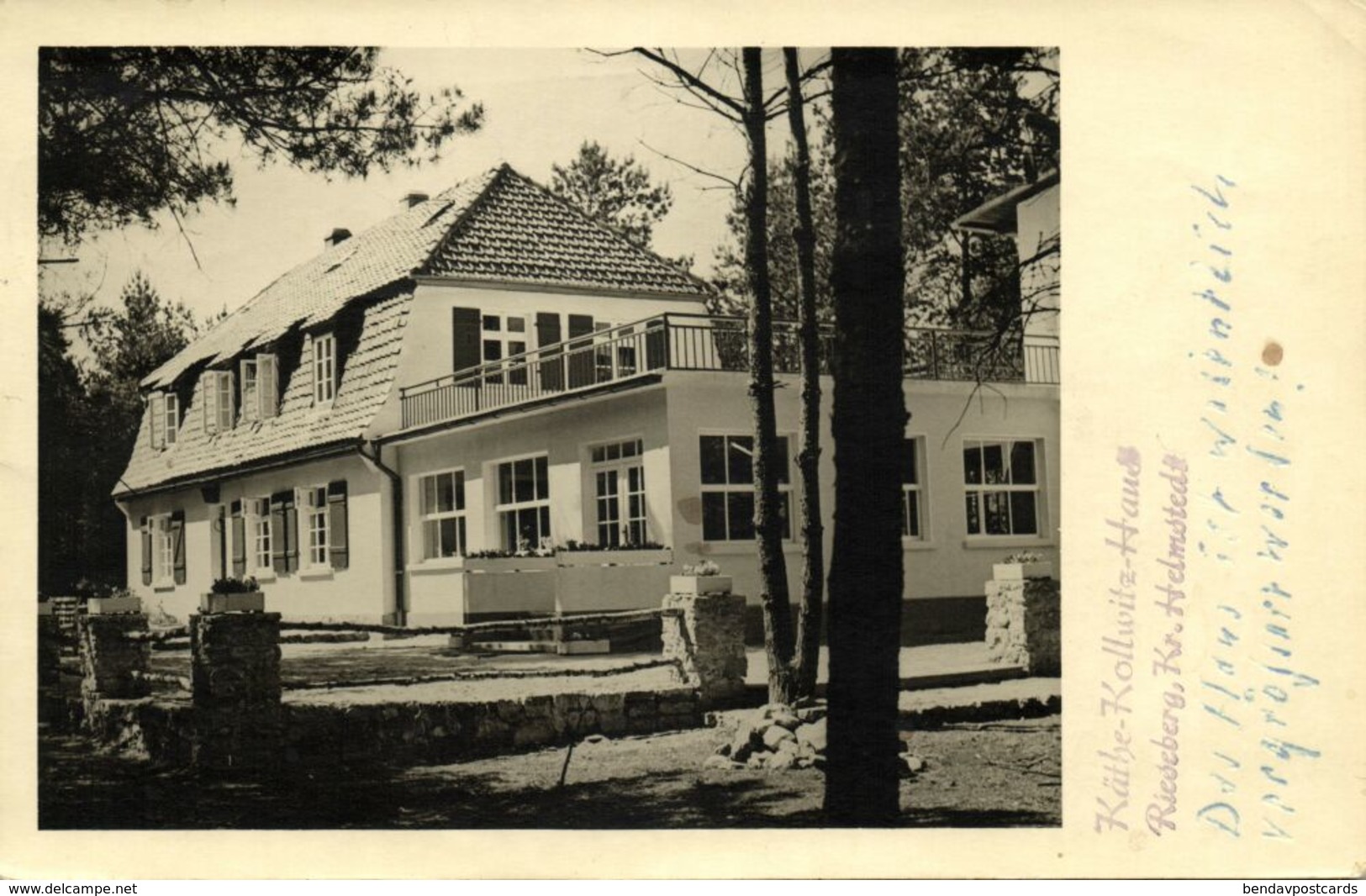 RIESEBERG, Kr. Helmstedt, Käthe-Kollwitz-Haus (1951) AK (2) - Helmstedt