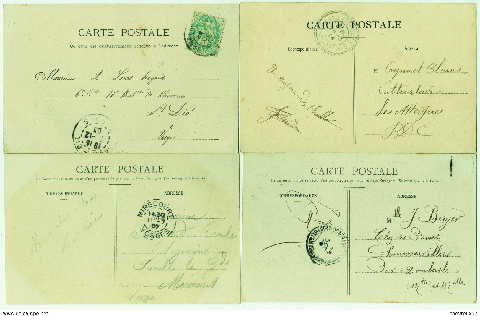 LOT 24 - VILLES ET VILLAGES DE FRANCE - 35 cartes anciennes - Divers