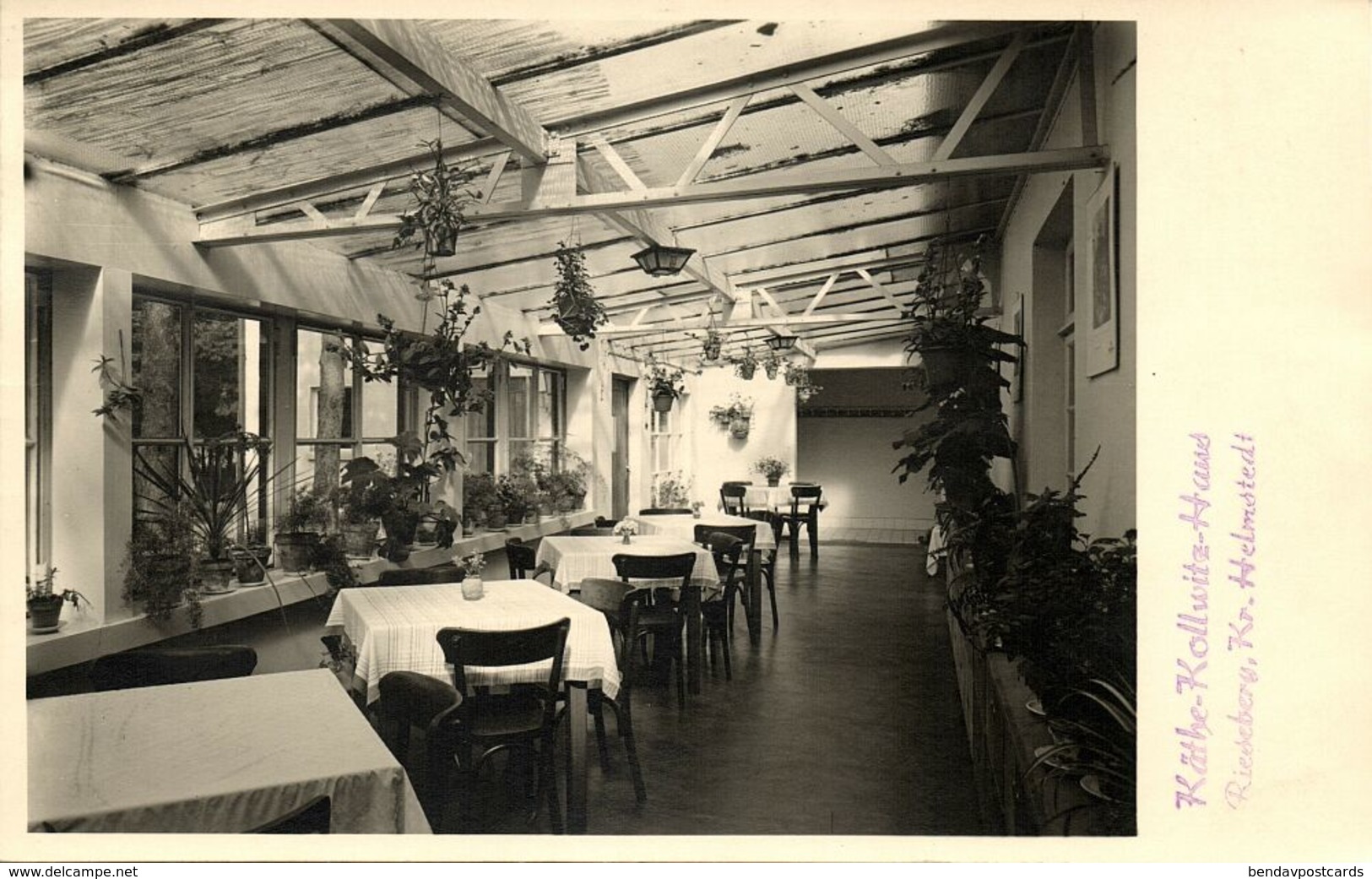 RIESEBERG, Kr. Helmstedt, Käthe-Kollwitz-Haus, Interior (1958) AK - Helmstedt