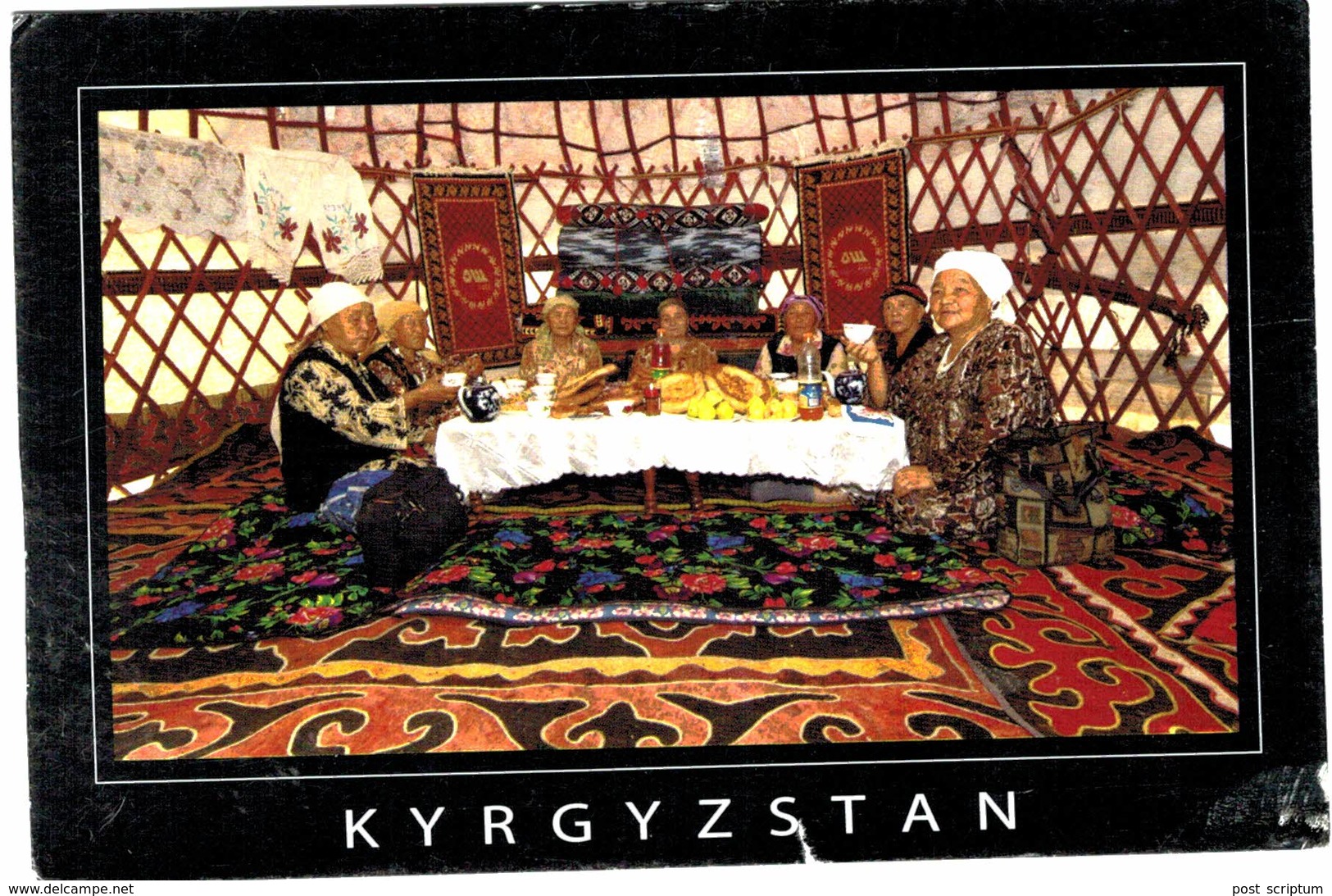 Kirghizistan - Kyrgyzstan Old Friends Gather In A  Yurt To Chat Over Bread, Tea & Snacks - ! TEAR - Kirghizistan