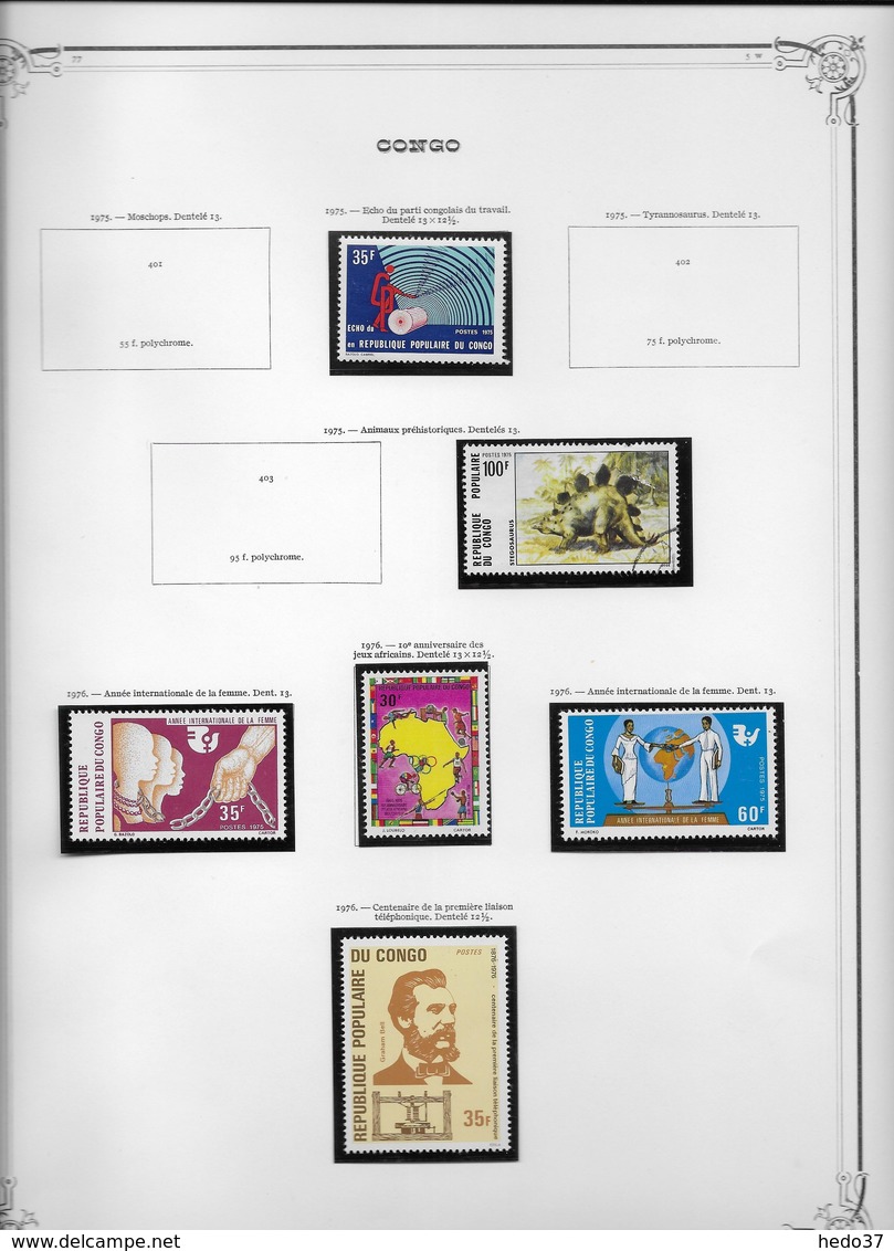 Congo - Collection  Vendue Page Par Page - Timbres Neufs **/*/oblitérés - Collections