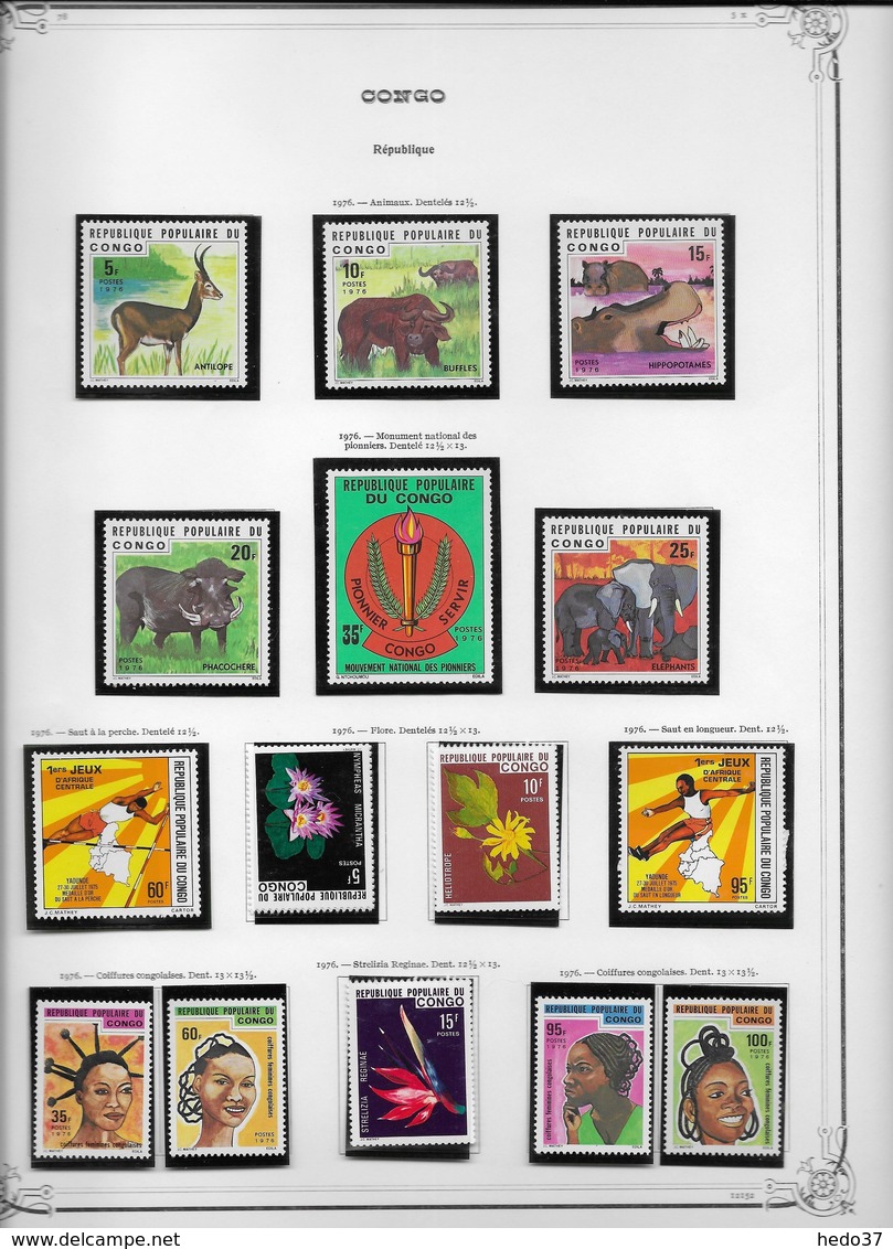 Congo - Collection  Vendue Page Par Page - Timbres Neufs **/*/oblitérés - Collections