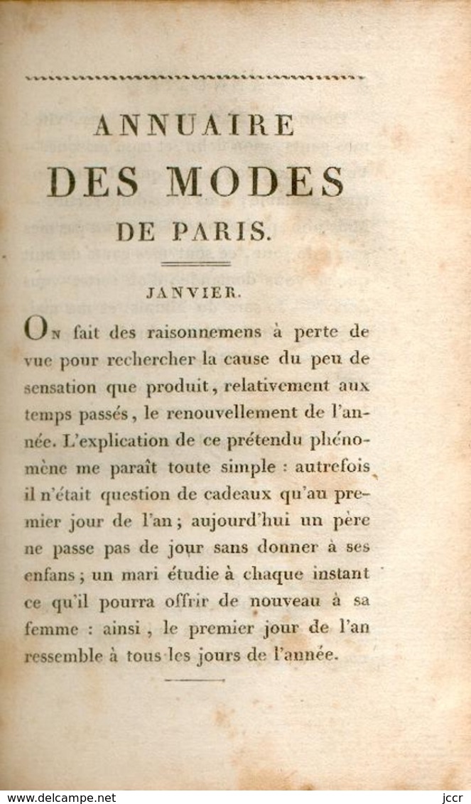 Annuaire des Modes de Paris - Orné de douze gravures - Première Année - 1814