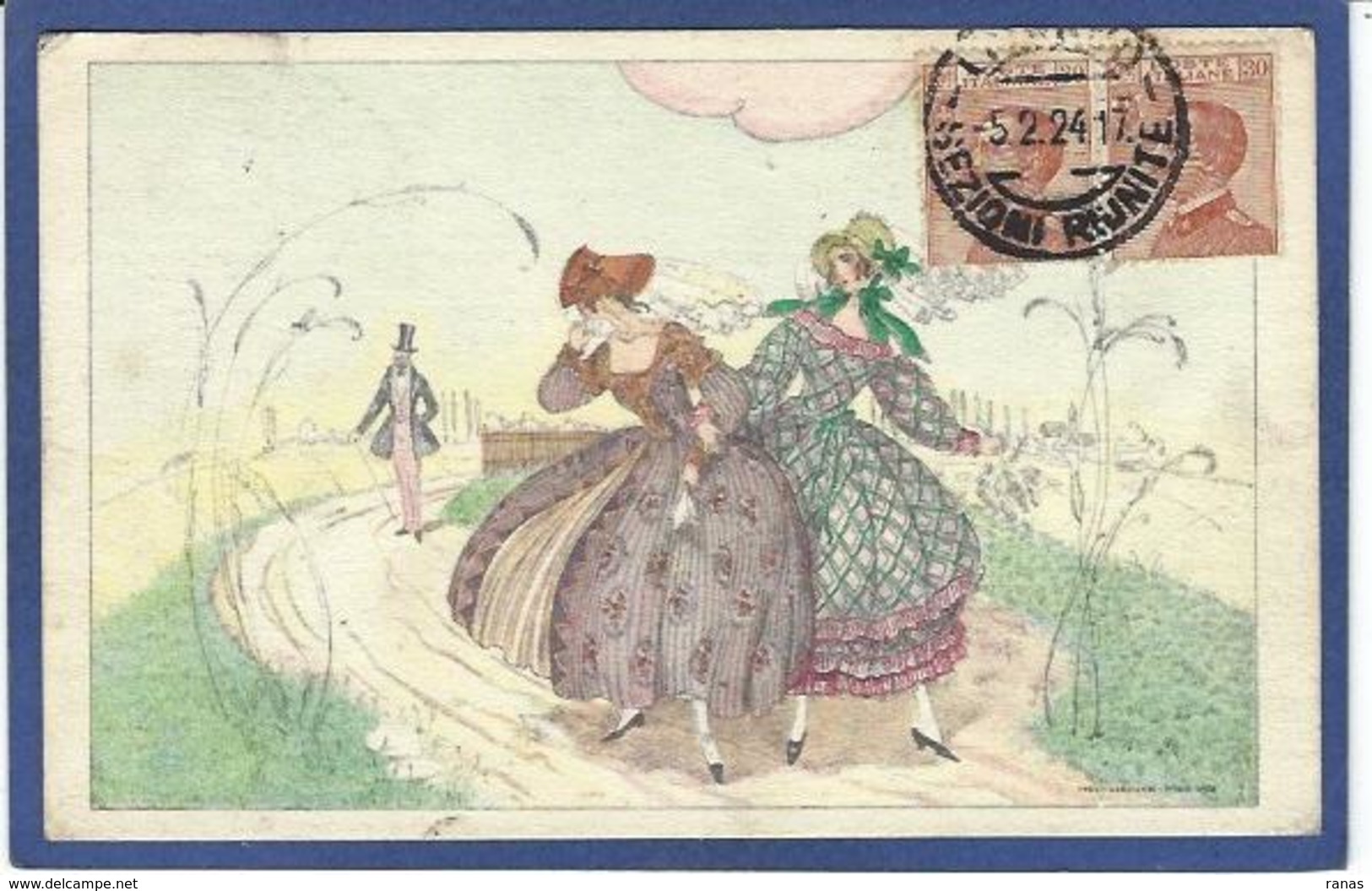 CPA Koehler Mela Art Nouveau Circulé BKWI 422-1 Viennoise Vienne Femme Girl Women - Köhler, Mela