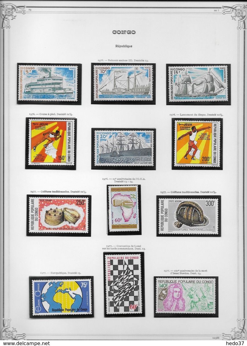 Congo - Collection  Vendue Page Par Page - Timbres Neufs **/*/oblitérés - Collections