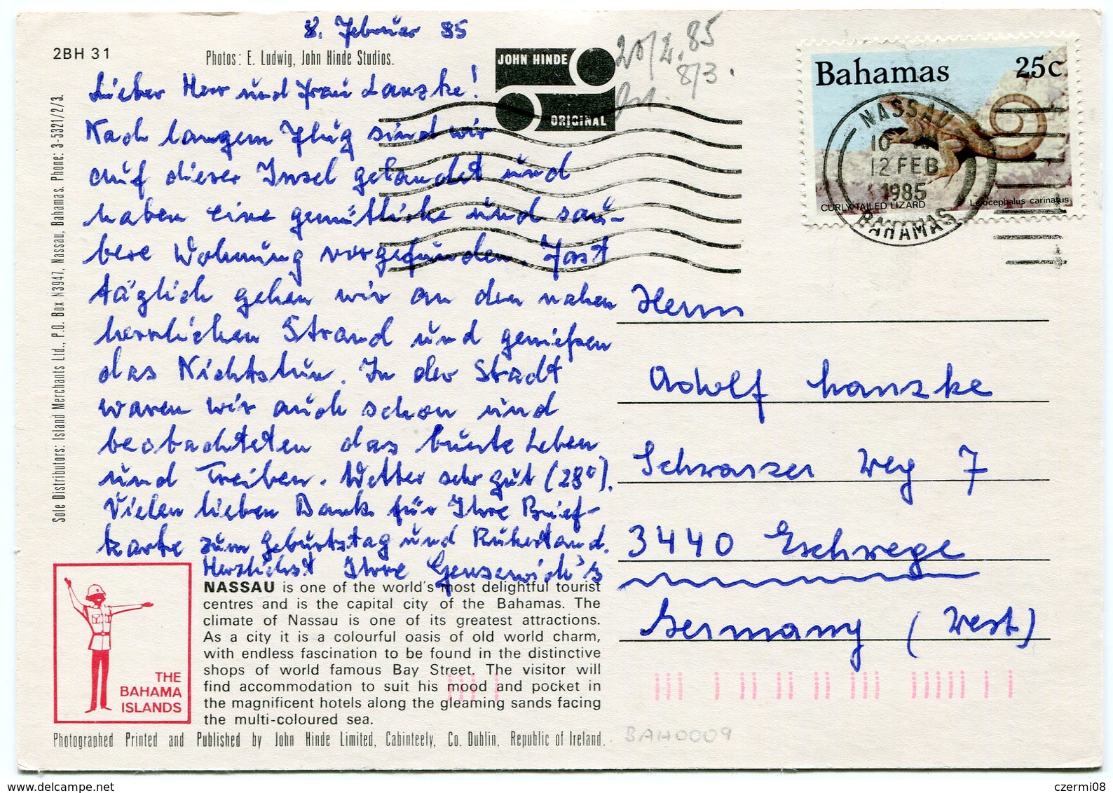 Bahamas - Postcard - Carte Postale - Bahamas (1973-...)