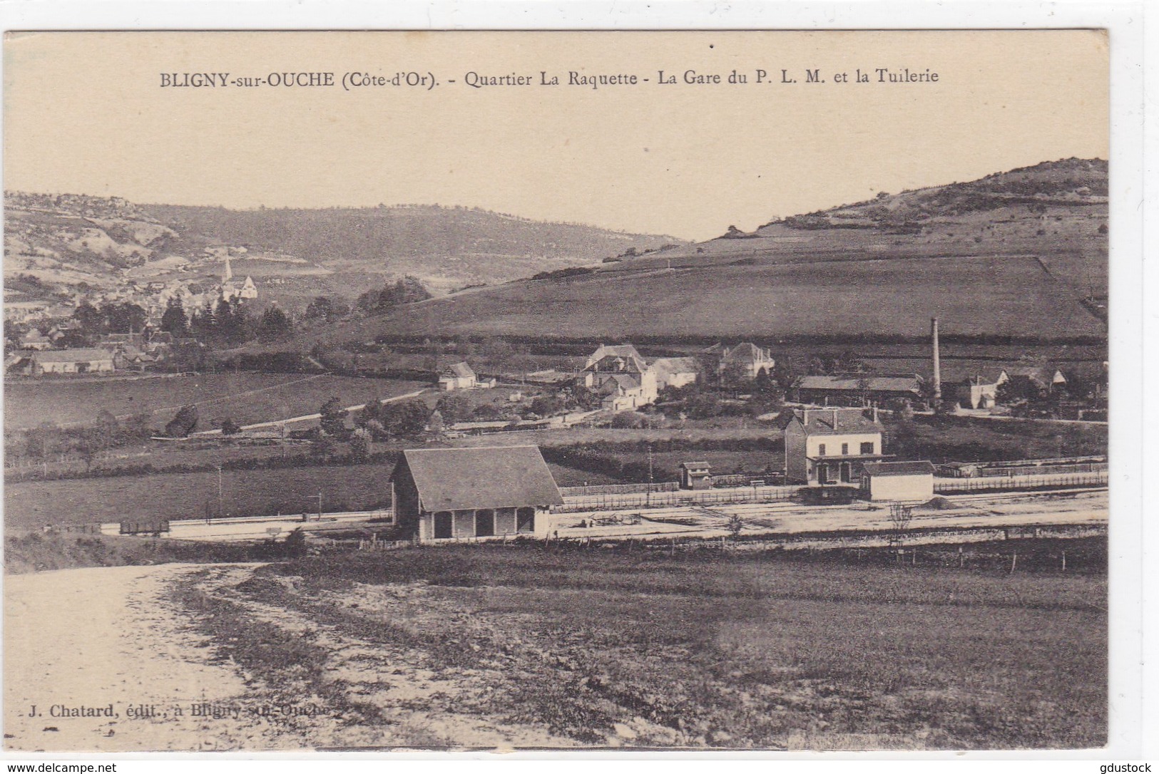 Côte-d'Or - Bligny-sur-Ouche - Quartier La Raquette - La Gare Du P. L. M. Et La Tuilerie - Autres & Non Classés