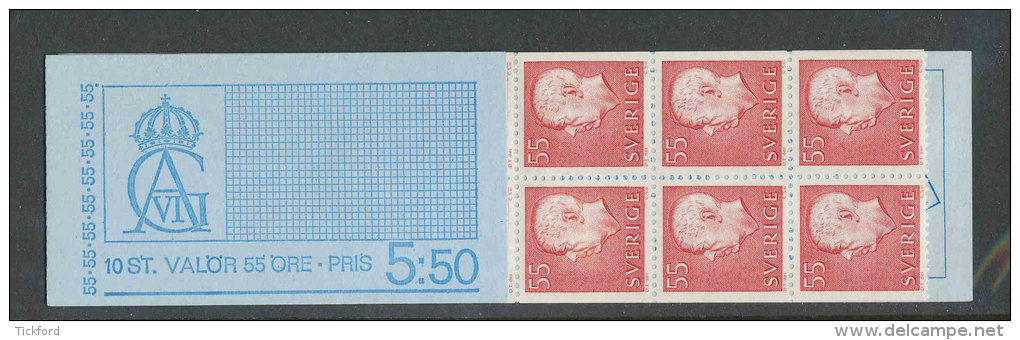 SUEDE 1967 - CARNET  YT C568Aa - Facit H219 - Neuf ** MNH - Série Courante, Gustave VI - 1951-80
