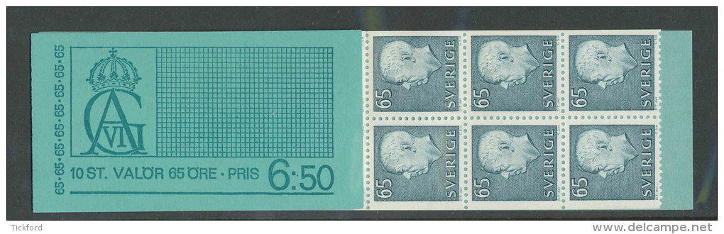 SUEDE 1967 - CARNET  YT C568Ba - Facit H246 - Neuf ** MNH - Série Courante, Gustave VI - 1951-80