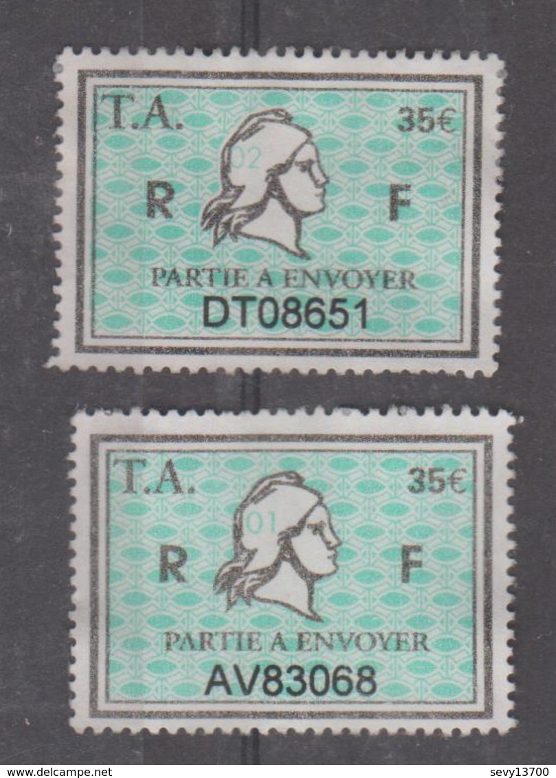 Série Timbres Fiscaux -  2 Timbres Amende Millésime 01 - 02 - Autres & Non Classés