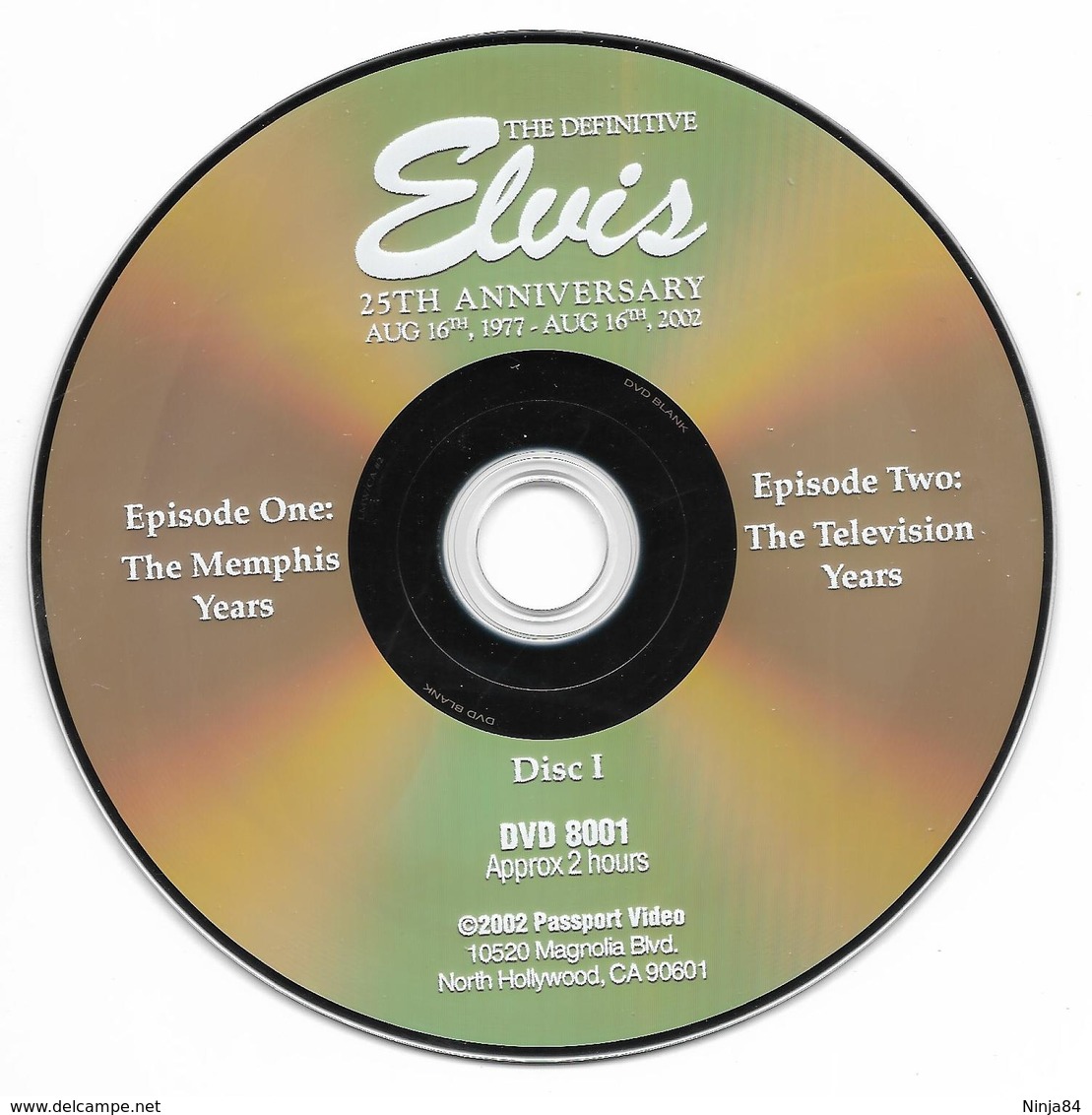 D-V-D  Elvis Presley  "  Elvis 25 ème Anniversary  " - DVD Musicaux