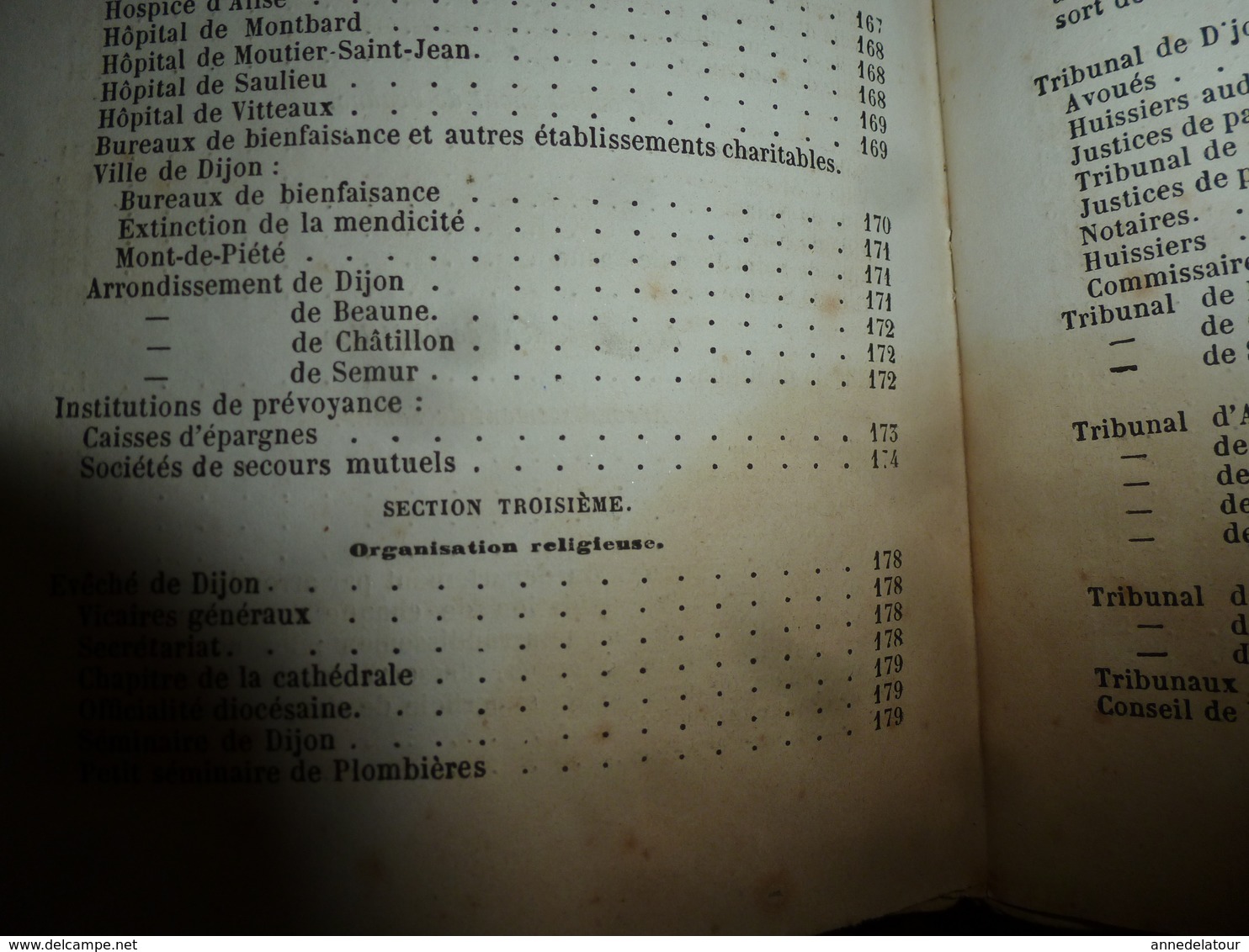 1867 Ce qui advint de l'intimité d'une grande dame avec la maitresse des étuves à Dijon;ANNUAIRE Départ. Côte d'Or;etc