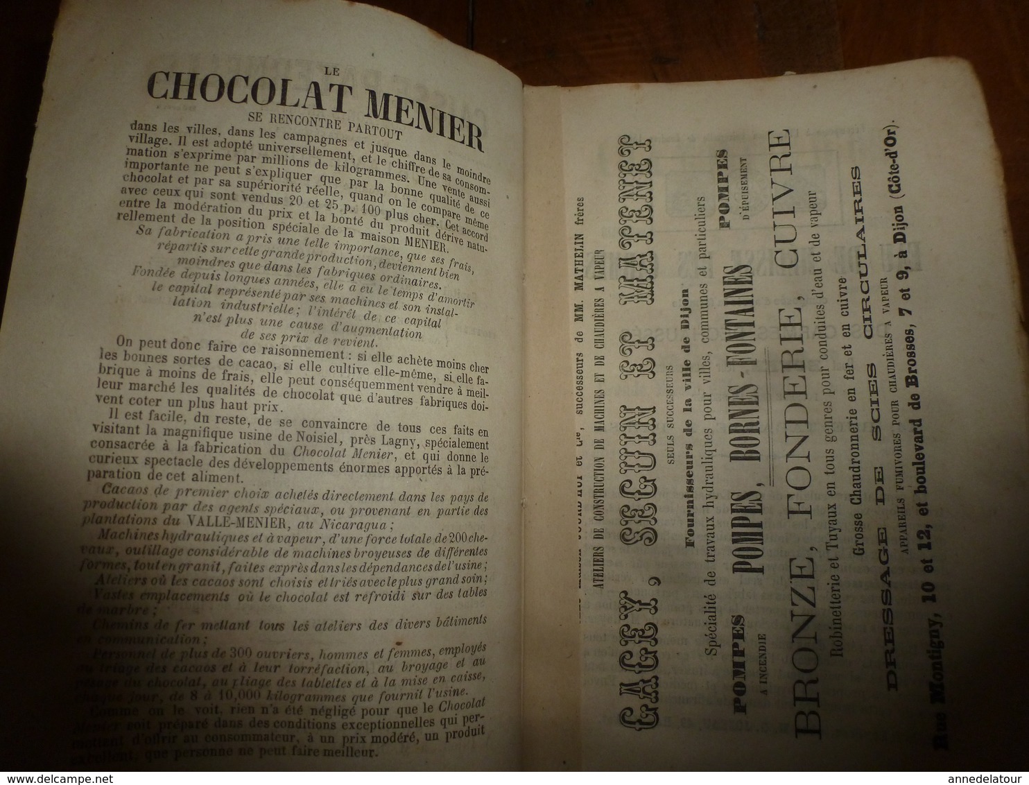 1867 Ce qui advint de l'intimité d'une grande dame avec la maitresse des étuves à Dijon;ANNUAIRE Départ. Côte d'Or;etc