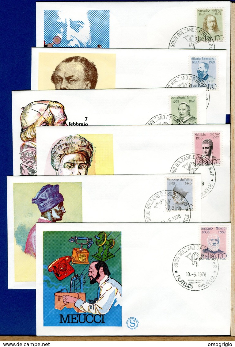 ITALIA - FDC  FILAGRANO 1978 - UOMINI ILLUSTRI - FDC