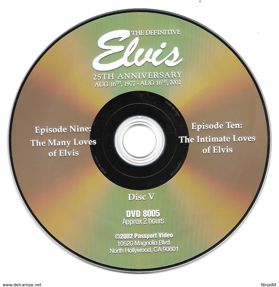 D-V-D  Elvis Presley  "  Elvis 25 ème Anniversary  " - Musik-DVD's