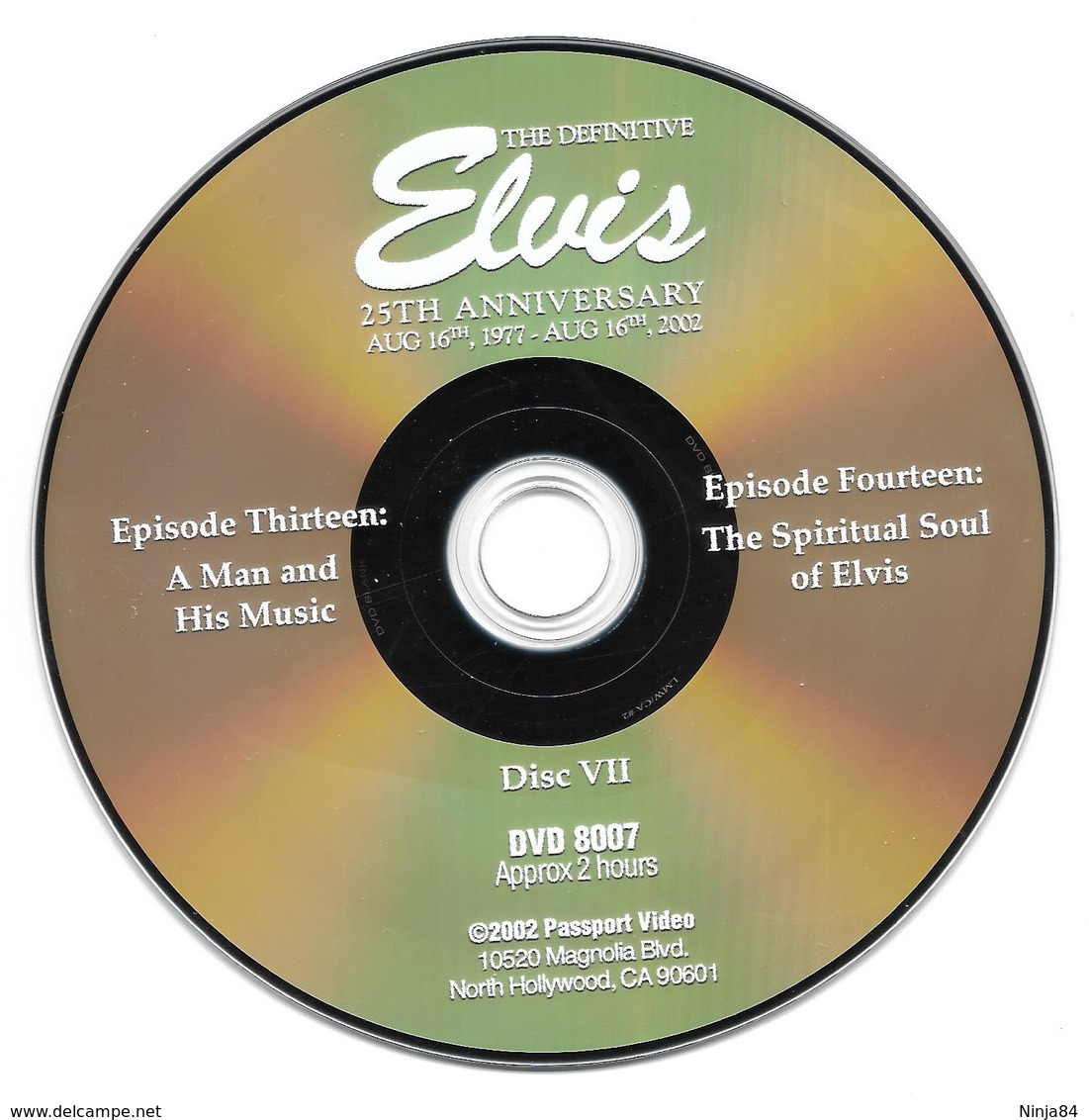 D-V-D  Elvis Presley  "  Elvis 25 ème Anniversary  " - Music On DVD