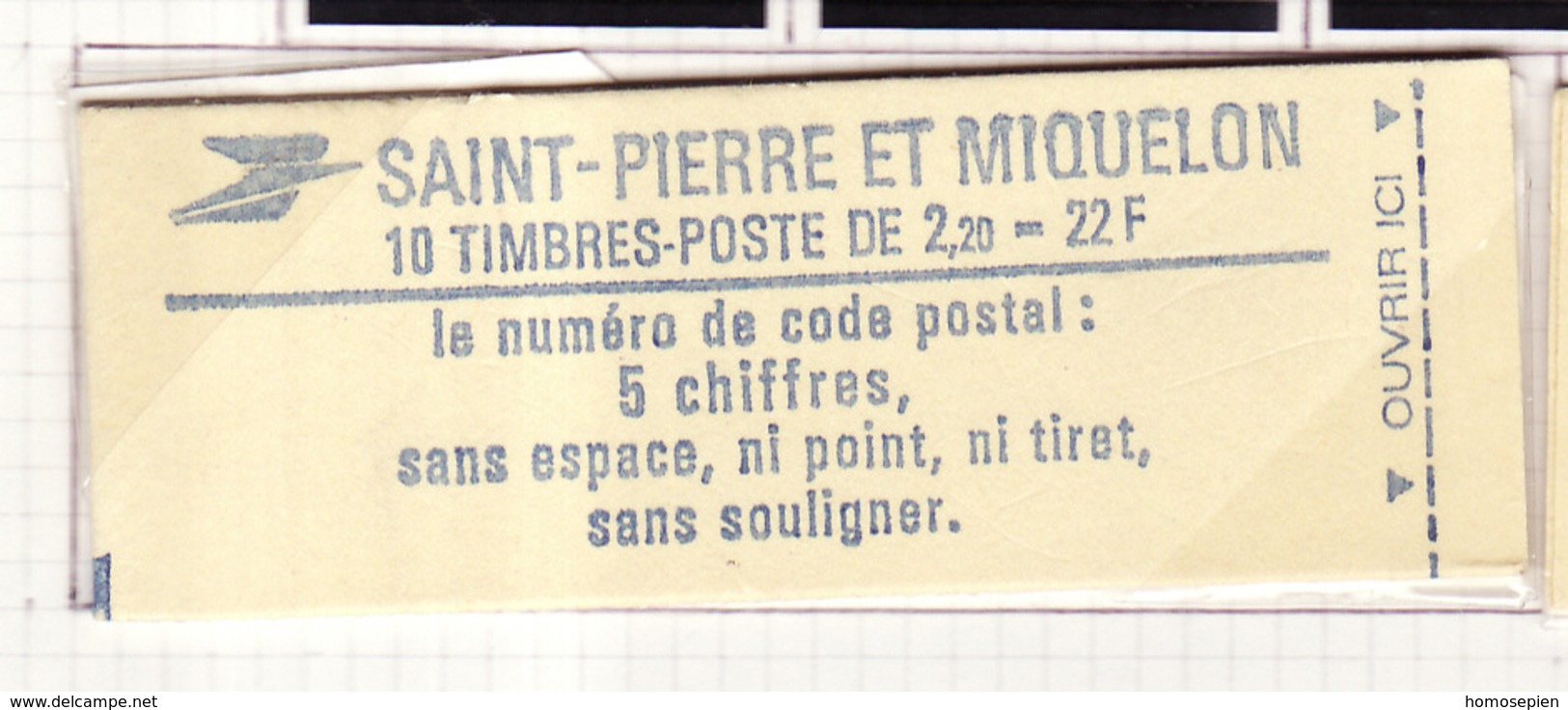 SPM Carnet 1986 Y&T N°464 - Michel N°542 *** - 2,20f Liberté De Gandon - Unused Stamps