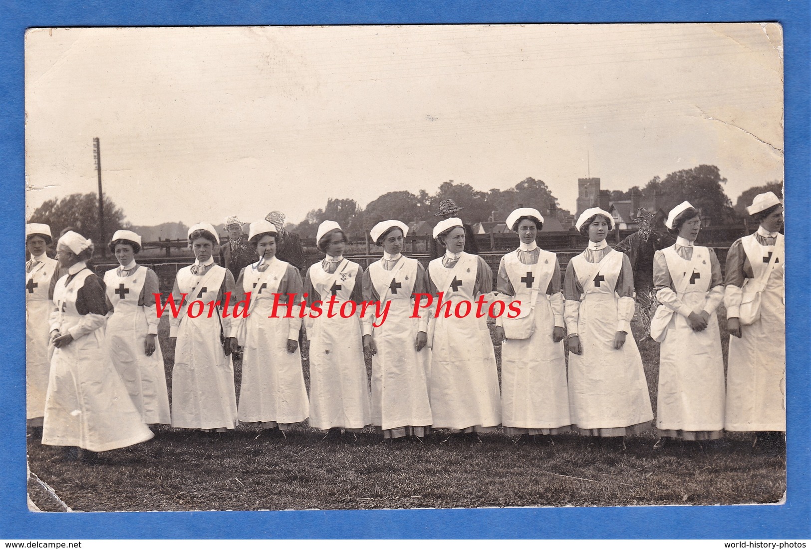 CPA Photo - WITHAM , Essex - Beau Portrait De Jeune Fille Infirmiére , Croix Rouge ? Red Cross ? - 1913 Nurse - Otros & Sin Clasificación