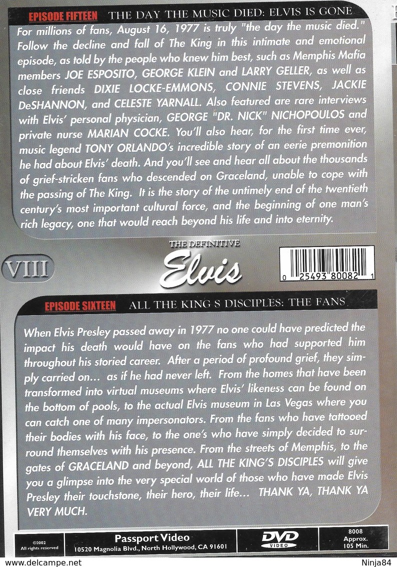 D-V-D  Elvis Presley  "  Elvis 25 ème Anniversary  " - DVD Musicaux