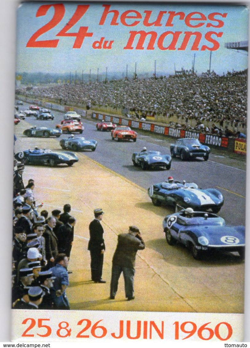 24 Heures Du Mans 1960  -  Jaguar - Aston Martin - Ferrari  -  Fridge Magnet 80x55mms - Sports