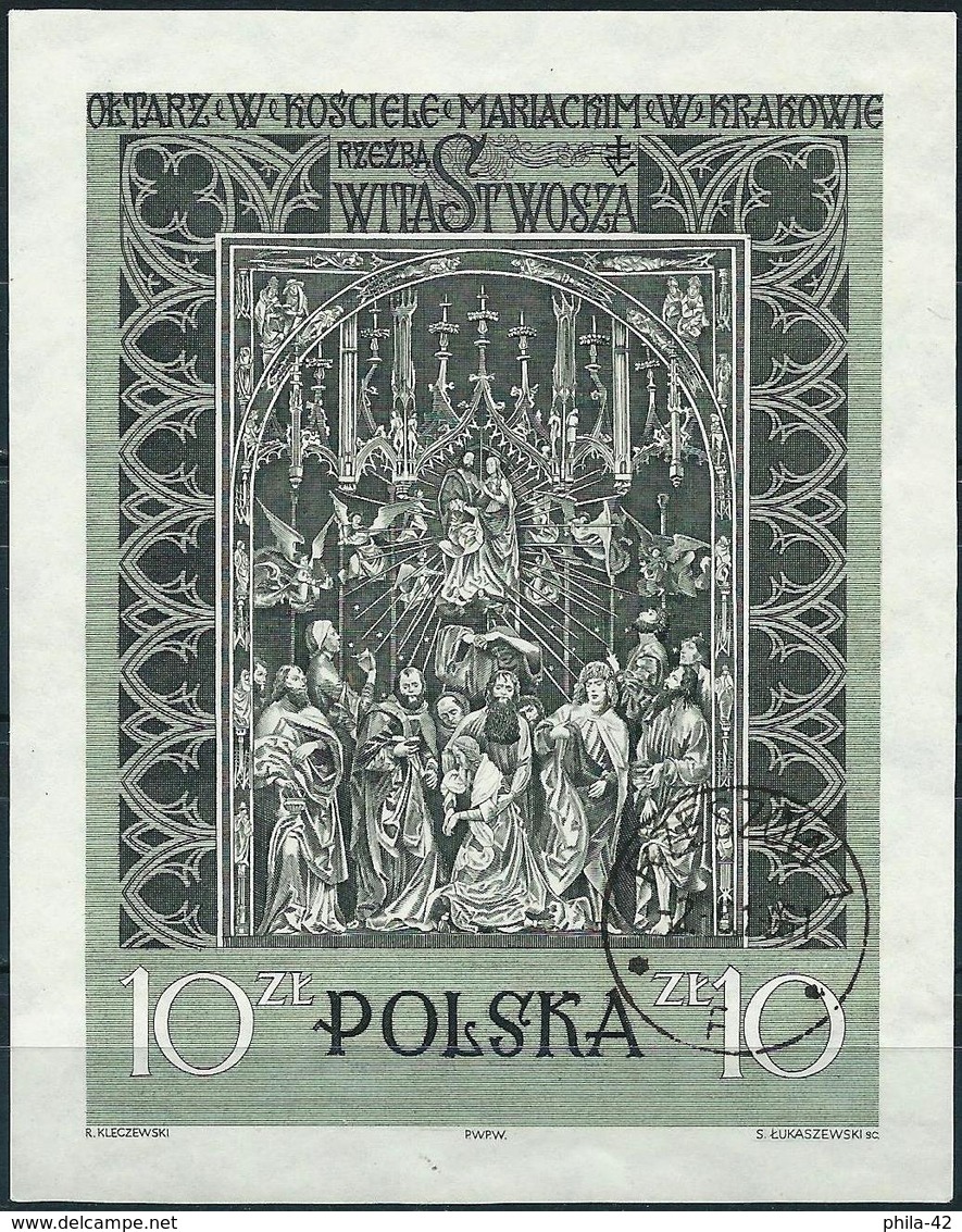 Poland 1960 - The Assumption Of The Virgin ( Mi BL 23 - YT BF 25 ) - Gebruikt