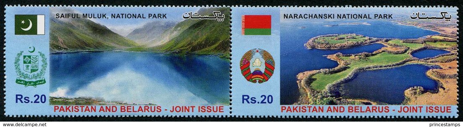 Pakistan (2016) - Set -  /  National Parks - Nature - Joint Issue With Belarus - Gezamelijke Uitgaven