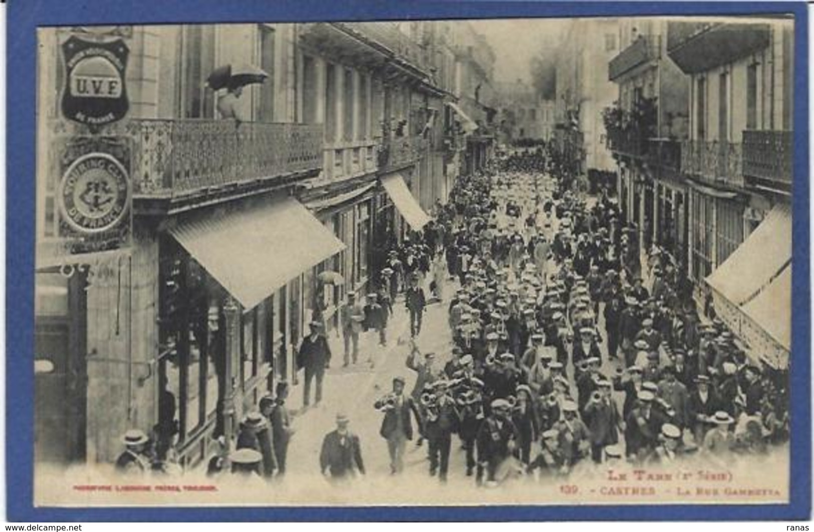 CPA Tarn 81 Castres Commerces Shop Musique écrite - Castres