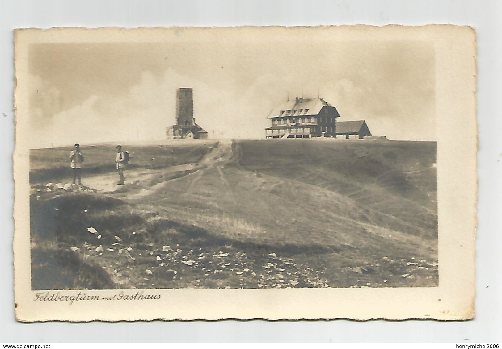 Allemagne Germany - Feldberg Gasthaus 1946 Cachet Au Dos , Carte Photo - Feldberg