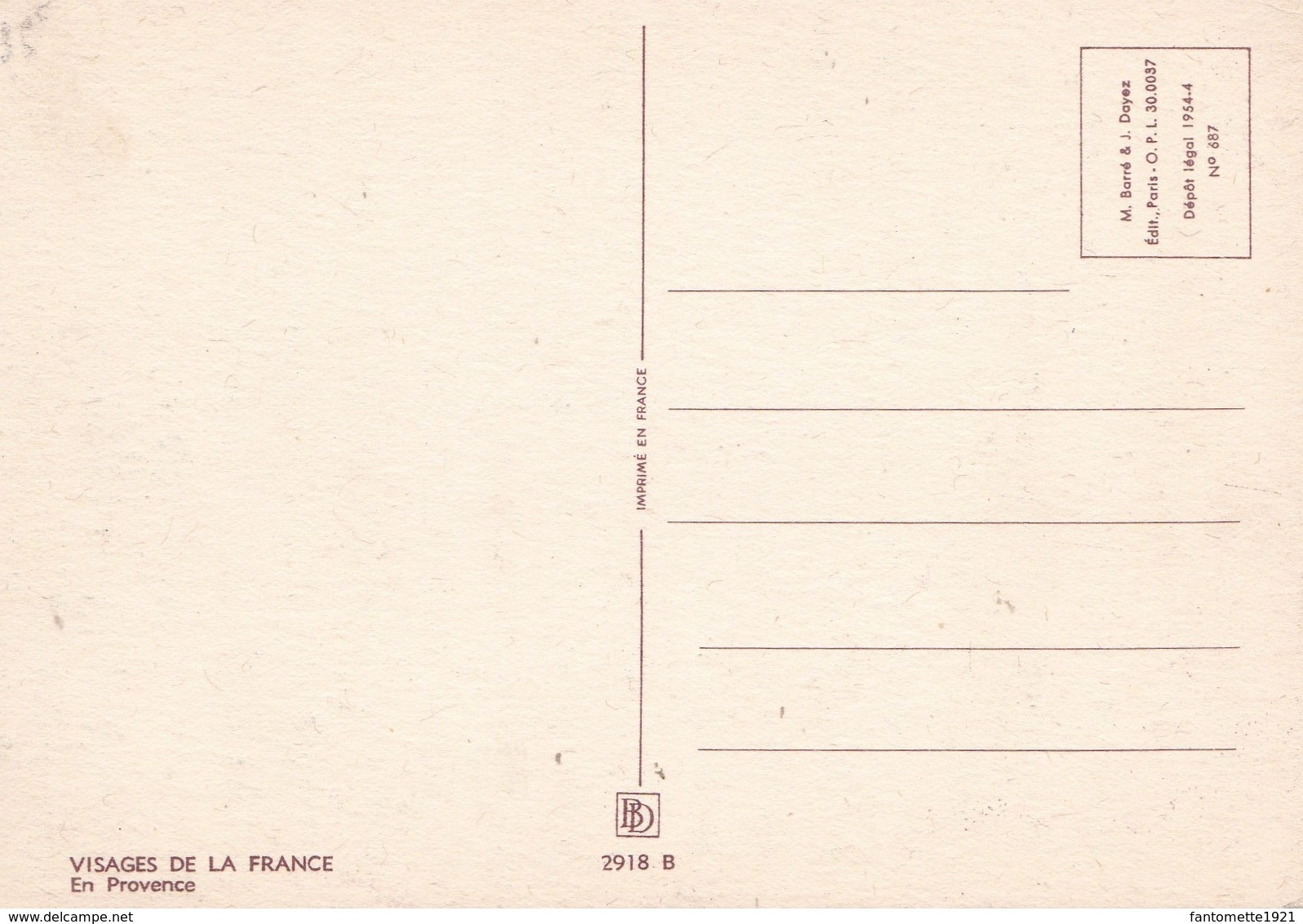 EN PROVENCE/2918B/COLL. VISAGES DE LA FRANCE (dil250) - Provence