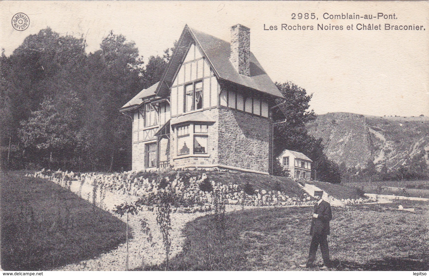 COMBLAIN-AU-PONT "Les Rochers Noires Et Châlet Braconier " 1914      Voir Scans - Comblain-au-Pont