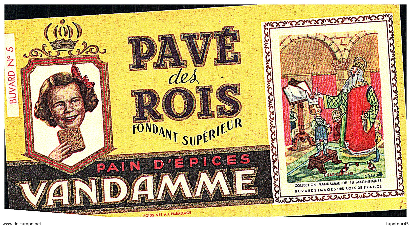 P V /Buvard N° 5 Pain D'épices Vandamme  (Format 10 X 19) (N= 5) - Pan De Especias