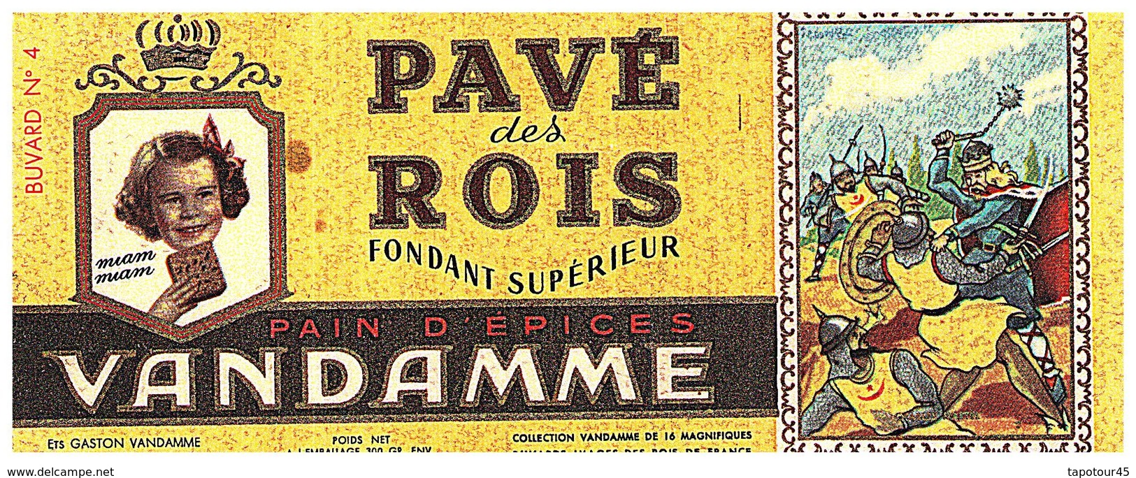 P V /Buvard N° 4 Pain D'épices Vandamme  (Format 08  X 18) (N= 4) - Pan De Especias