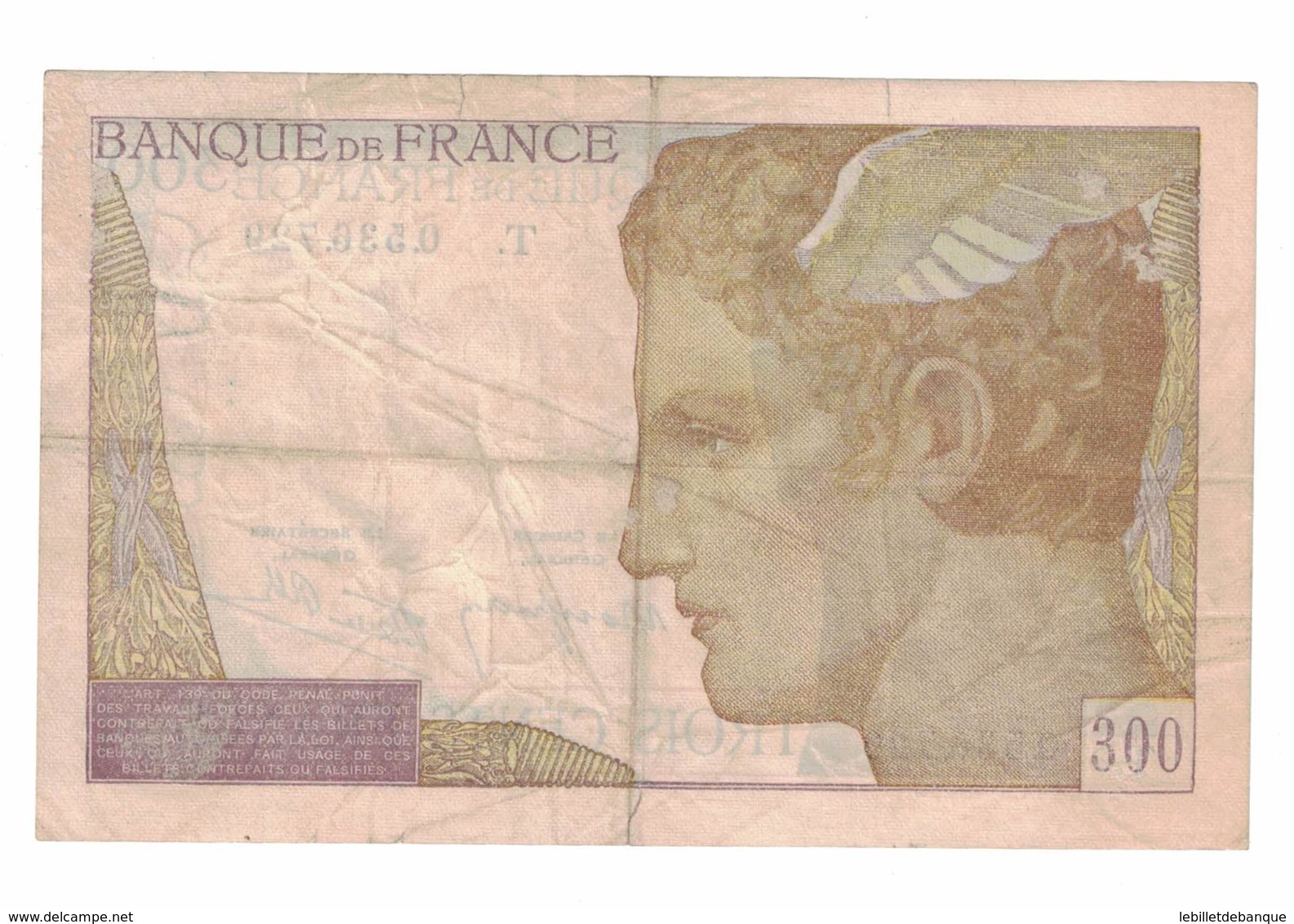 300 Francs 1939 TB - 300 F 1938-1939