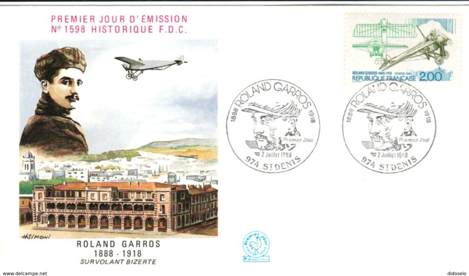 France 1988 Roland Garros FDC - 1980-1989