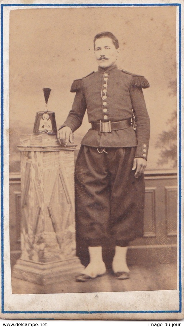 Photo Cdv Militaire  SHAKO Aigle Impérial époque Empire - Anciennes (Av. 1900)