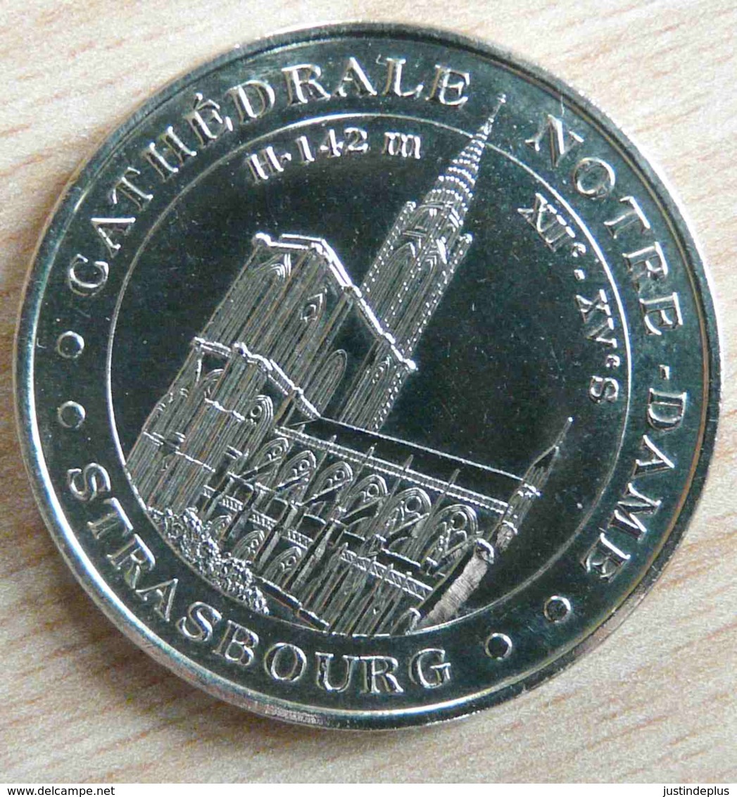 CATHEDRALE NOTRE DAME STRASBOURG 2003 MONNAIE DE PARIS COLLECTION NATIONALE MEDAILLE OFFICIELLE JETON TOURISTIQUE - 2003