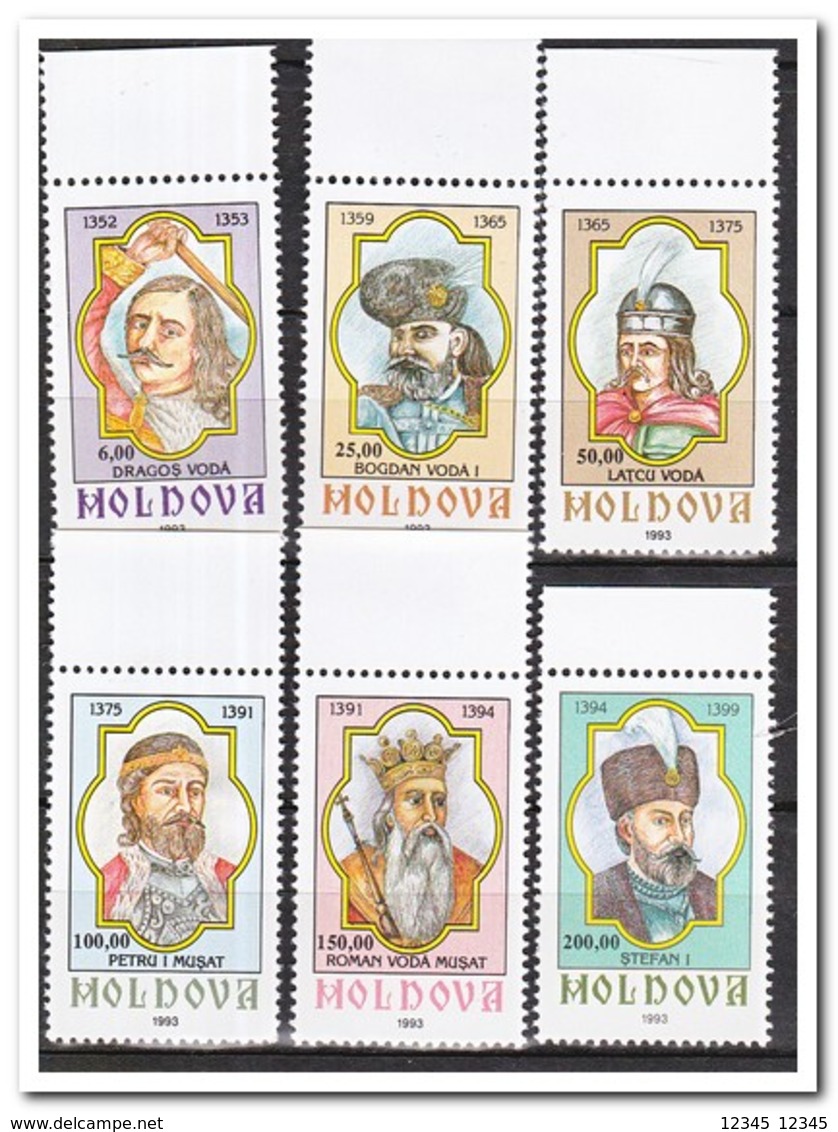 Moldavië 1993, Postfris MNH, Ruler Of Moldavia - Moldova