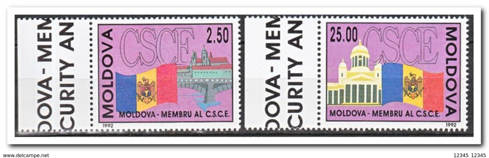 Moldavië 1992, Postfris MNH, Accession Of Moldova To The CSCE - Moldavië