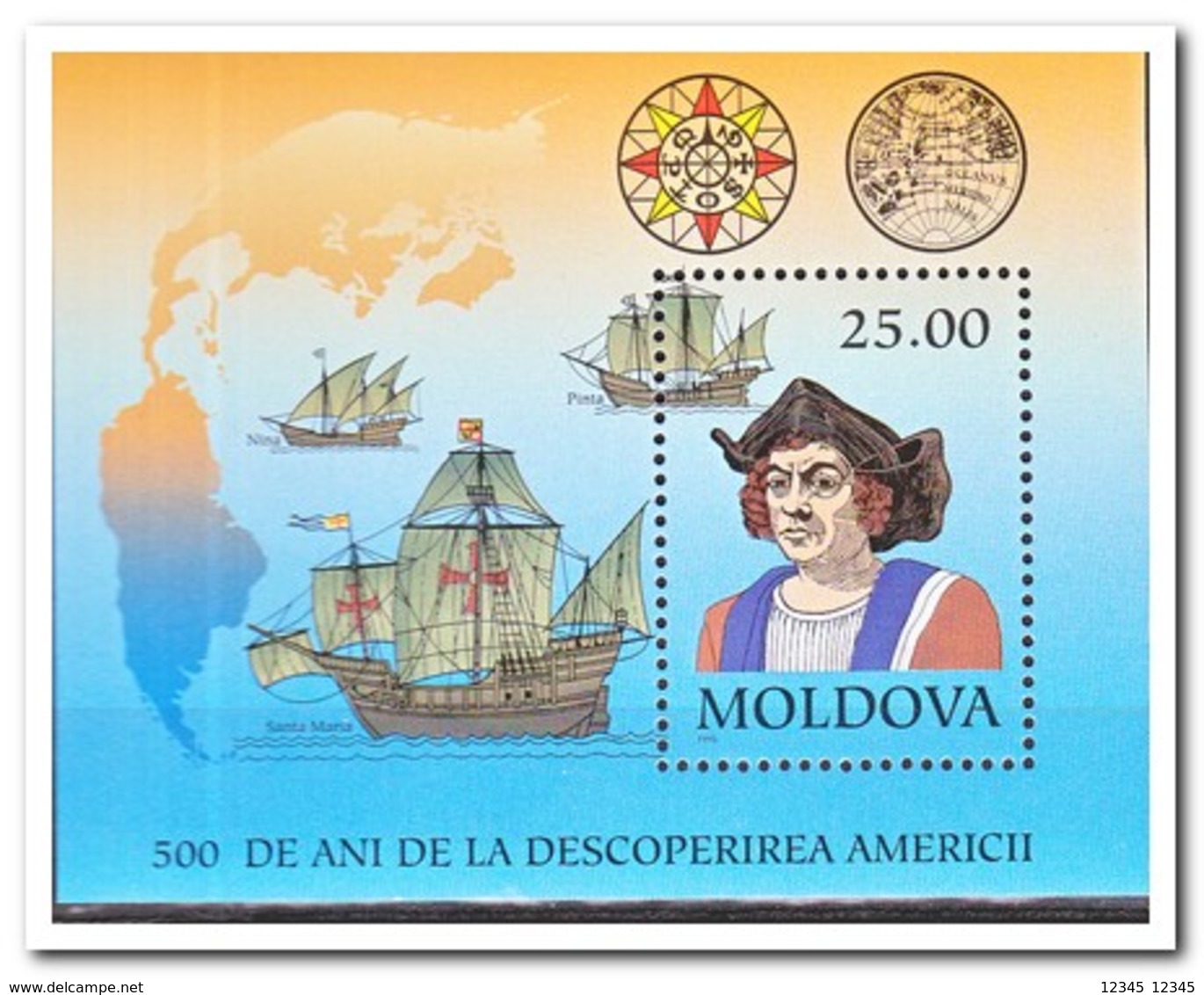Moldavië 1992, Postfris MNH, 500th Anniversary Of The Discovery Of America - Moldavië