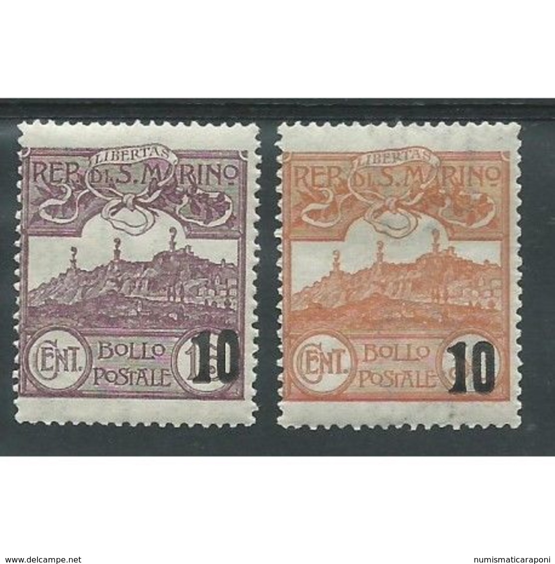 SAN MARINO 1941 Soprastampati Tipi Del 1925 S.40   Nuovi * Linguellati  COD.FRA.1034 - Nuovi