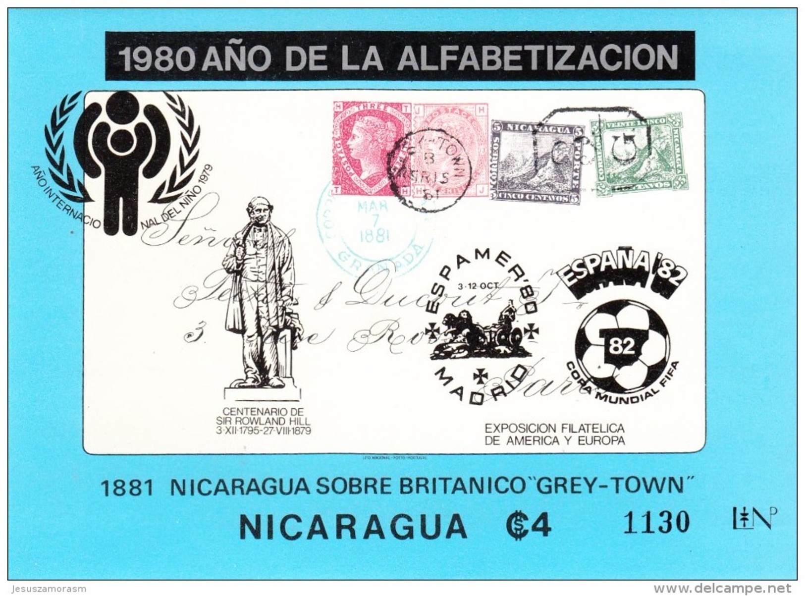 Nicaragua Hb Michel 122 - 1982 – Espagne