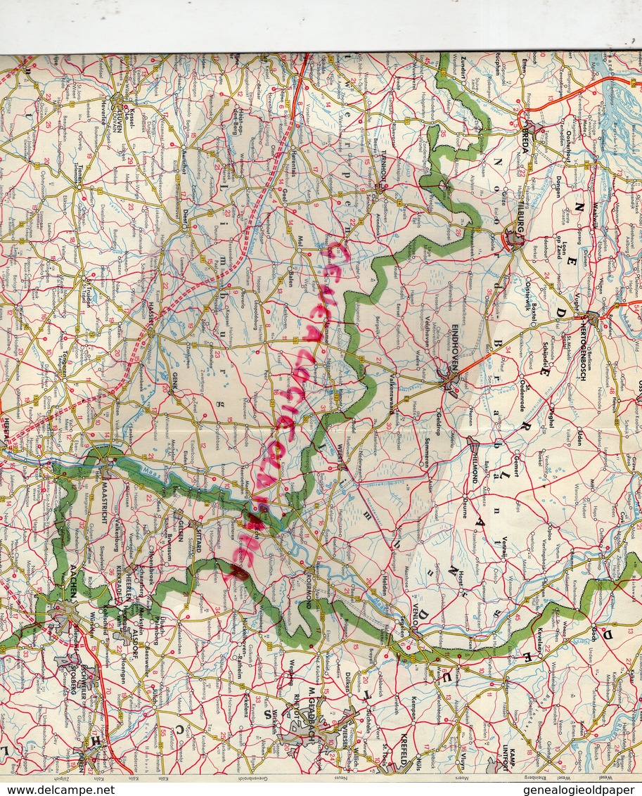 BELGIQUE ET LUXEMBOURG-BELGIE EN LUXEMBURG- CARTE ROUTIERE  SHELL BENELUX - Roadmaps
