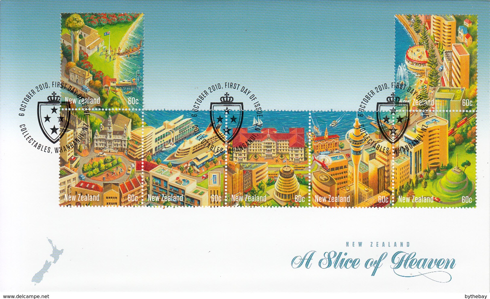 New Zealand 2010 FDCs Set Of 3 A Slice Of Heaven - FDC