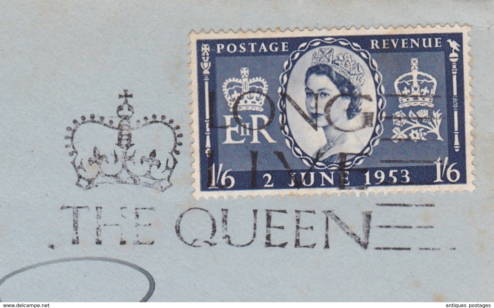 Lettre Clapham 1953 London England The Queen Elisabeth II - Brieven En Documenten