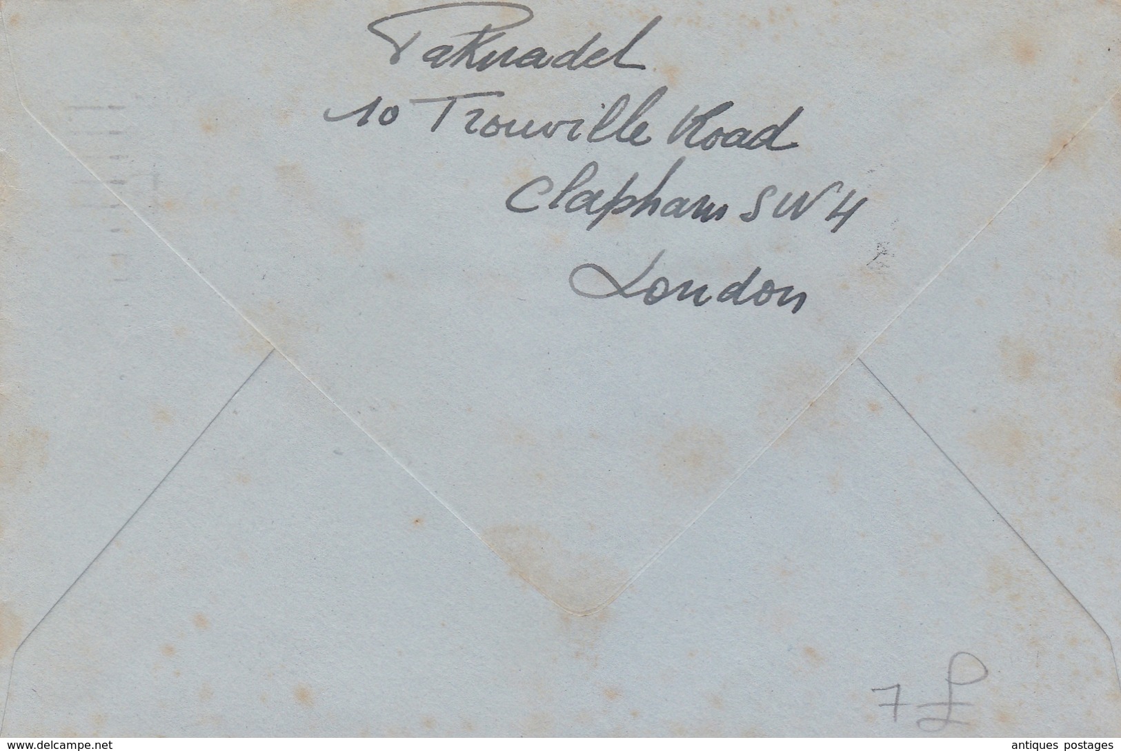 Lettre Clapham 1953 London England The Queen Elisabeth II - Covers & Documents